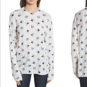Equipment 100% Cashmere Sweater Star Design